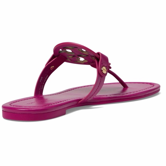 Tory Burch Miller Fuchsia Cutout Sandals - Picture 2 of 8